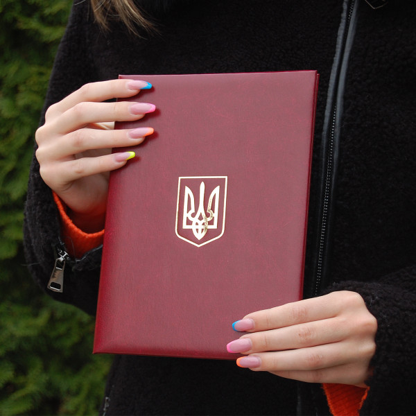 Папка для вручення (А5, Червона), з Гербом