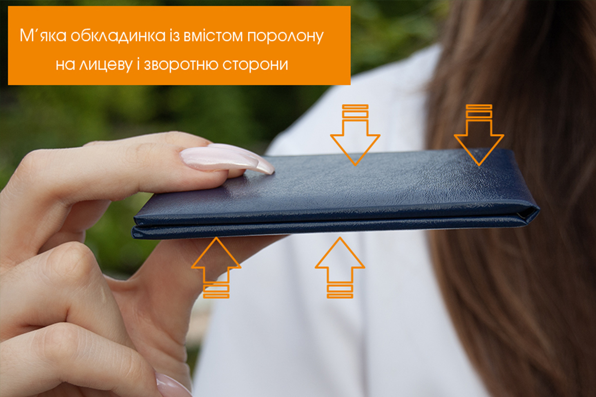 М'яка обкладинка - корочка посвідчення Пухкий бланк обкладинка з поролоном - Посвідчення